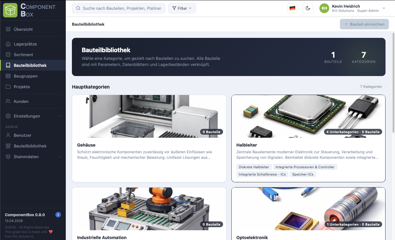 ComponentBox Bauteilbibliothek